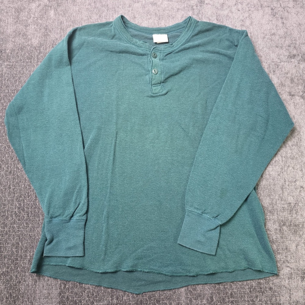 Vtg L.L. Bean Made In USA River Drivers Shirt Mens Large Two Layer Green Wool L